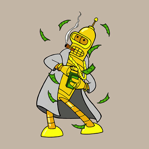 Мужской свитшот Golden Bender / Миндальный – фото 3