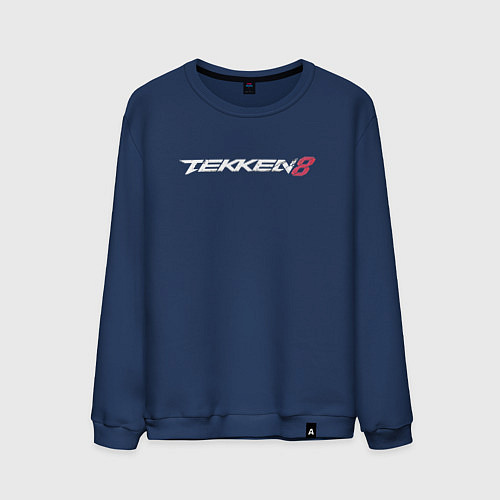 Мужской свитшот Tekken 8 - логотип / Тёмно-синий – фото 1