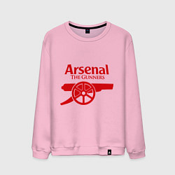 Свитшот хлопковый мужской Arsenal: The gunners, цвет: светло-розовый