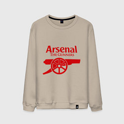 Свитшот хлопковый мужской Arsenal: The gunners, цвет: миндальный