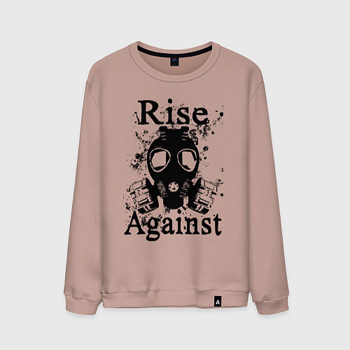 Мужской свитшот Rise Against rock / Пыльно-розовый – фото 1