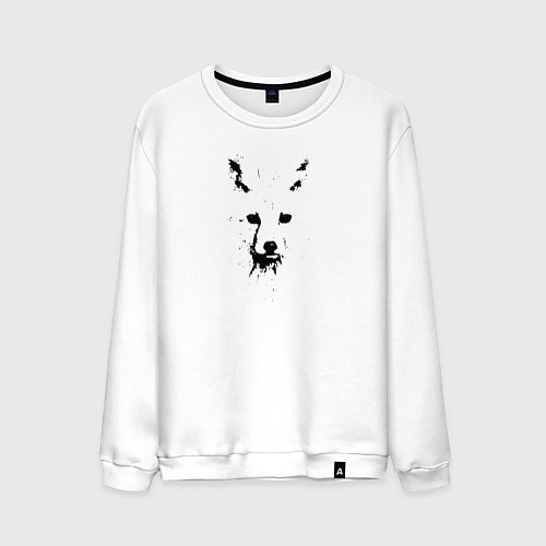 Мужской свитшот Лисье пятно / Белый – фото 1