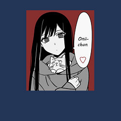 Свитшот хлопковый мужской Милая Чихара, цвет: тёмно-синий — фото 2