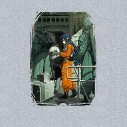 Свитшот хлопковый мужской Милая Ирина - Луна Лайка и Носферату, цвет: меланж — фото 2