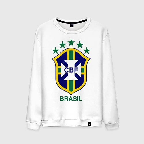 Мужской свитшот Brasil CBF / Белый – фото 1