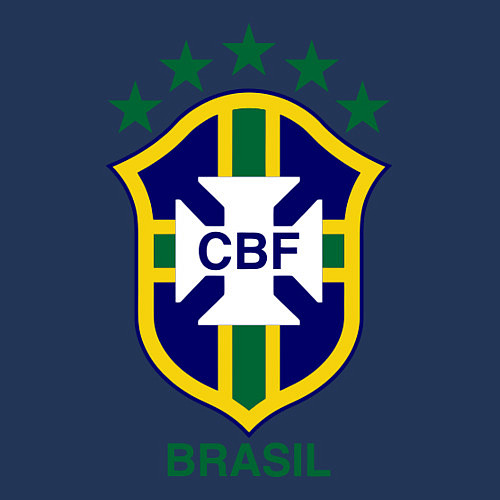 Мужской свитшот Brasil CBF / Тёмно-синий – фото 3