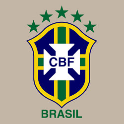 Свитшот хлопковый мужской Brasil CBF, цвет: миндальный — фото 2