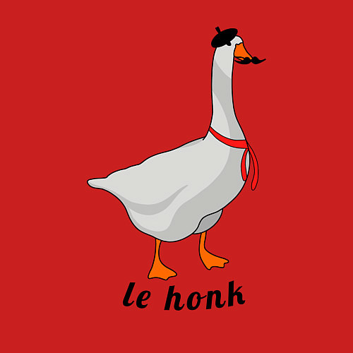 Мужской свитшот Гусь Француз / Красный – фото 3