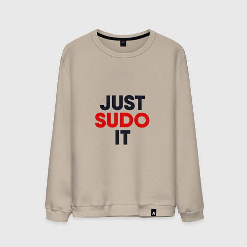 Мужской свитшот Just sudo / Миндальный – фото 1