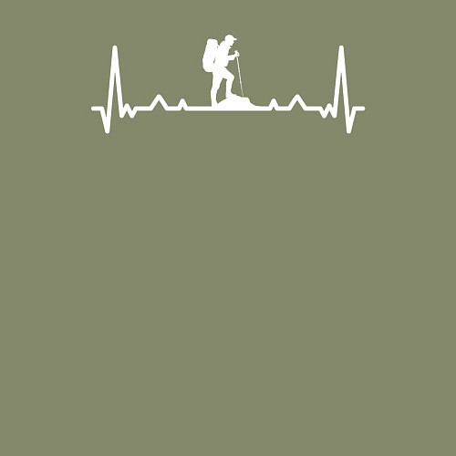 Мужской свитшот Настоящий турист / Авокадо – фото 3