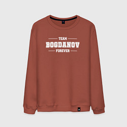 Мужской свитшот Team Bogdanov forever - фамилия на латинице