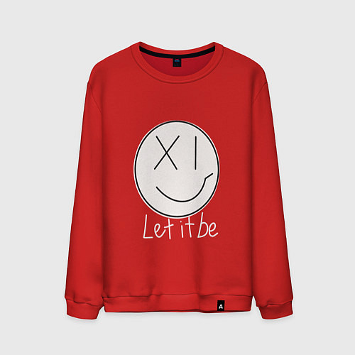Мужской свитшот Пусть будет так / Красный – фото 1