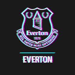 Свитшот хлопковый мужской Everton FC в стиле glitch, цвет: черный — фото 2
