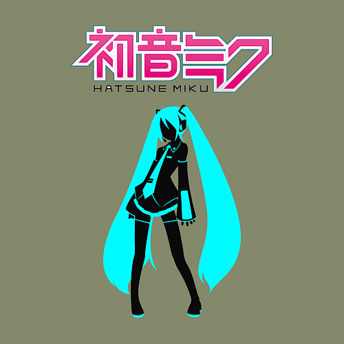 Мужской свитшот Вокалоид Хацуне Мику / Авокадо – фото 3