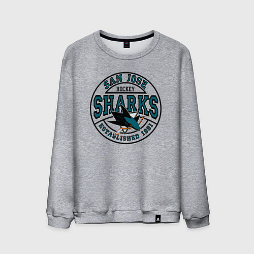 Мужской свитшот San Jose Sharks / Меланж – фото 1