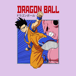 Свитшот хлопковый мужской Dragon Ball - Сон Гоку - Удар, цвет: лаванда — фото 2