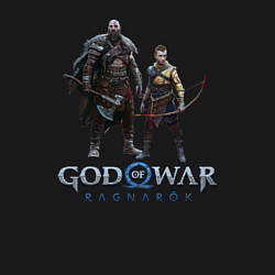 Свитшот хлопковый мужской Отец и сын GoW Ragnarok, цвет: черный — фото 2