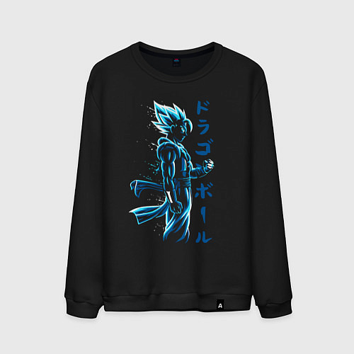 Мужской свитшот Гоку Сон - Жемчуг Дракона - Japan style / Черный – фото 1