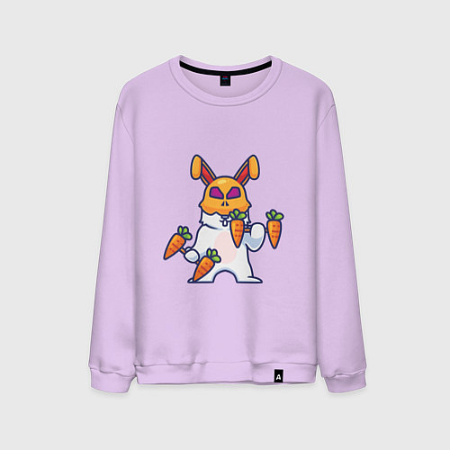 Мужской свитшот Кролик - атлет / Лаванда – фото 1