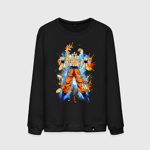 Мужской свитшот Dragon Ball - Goku / Черный – фото 1