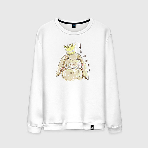 Мужской свитшот Корона не жмёт / Белый – фото 1