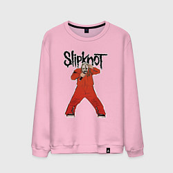 Свитшот хлопковый мужской Slipknot fan art, цвет: светло-розовый