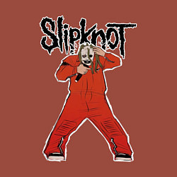 Свитшот хлопковый мужской Slipknot fan art, цвет: кирпичный — фото 2