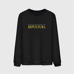 Свитшот хлопковый мужской Sepultura - Lem tribute, цвет: черный