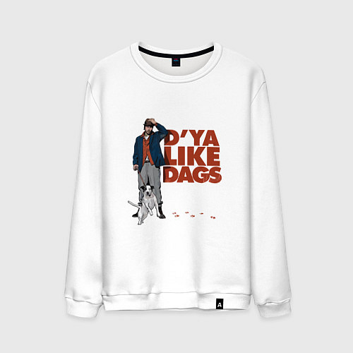 Мужской свитшот Snatch: D'ya Like Dags / Белый – фото 1