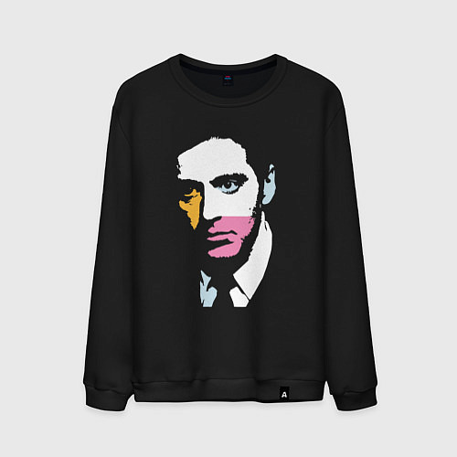 Мужской свитшот Аль Пачино pop art / Черный – фото 1