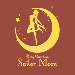 Свитшот хлопковый мужской Sailor Moon gold, цвет: кирпичный — фото 2