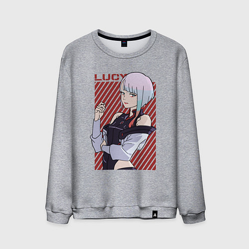 Мужской свитшот Милая Люси / Меланж – фото 1