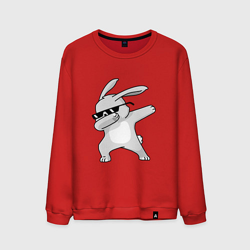 Мужской свитшот Кролик ДЭБ / Красный – фото 1