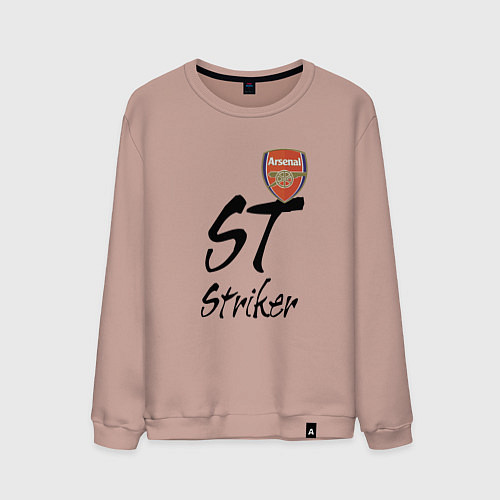 Мужской свитшот Arsenal - London - striker / Пыльно-розовый – фото 1