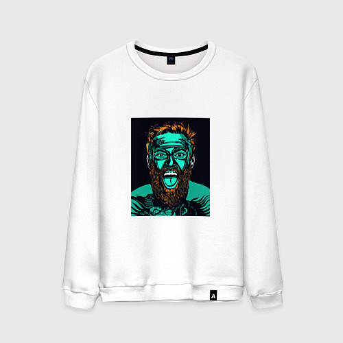 Мужской свитшот Conor Poster / Белый – фото 1
