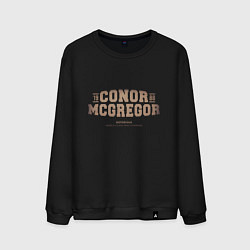 Свитшот хлопковый мужской Conor MMA champion, цвет: черный