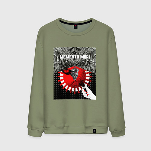 Мужской свитшот Memento-mori / Авокадо – фото 1
