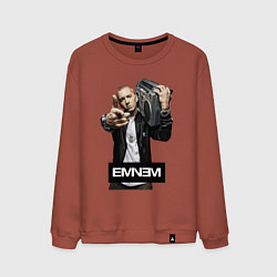 Свитшот хлопковый мужской Eminem boombox, цвет: кирпичный