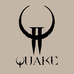Свитшот хлопковый мужской Quake II logo, цвет: миндальный — фото 2