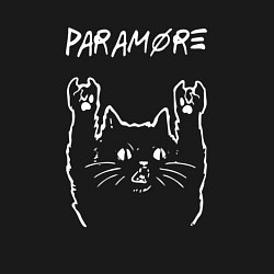 Свитшот хлопковый мужской Paramore рок кот, цвет: черный — фото 2