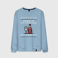 Мужской свитшот Drink up its Christmas