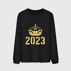 Свитшот хлопковый мужской Корона 2023, цвет: черный