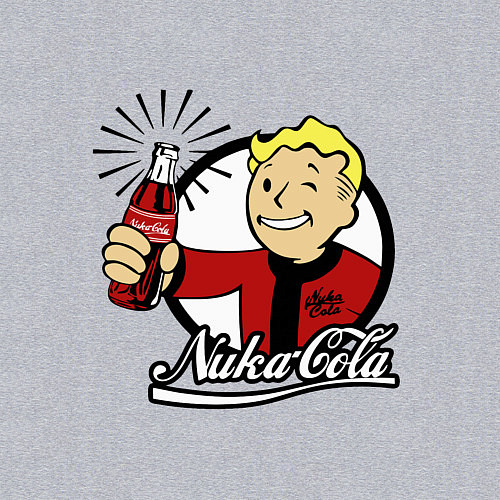 Мужской свитшот Vault boy - nuka cola / Меланж – фото 3
