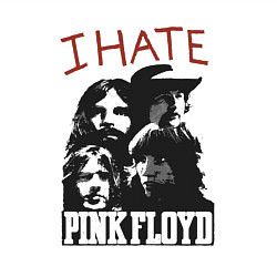 Свитшот хлопковый мужской I hate pink floyd как у Sex Pistols, цвет: белый — фото 2