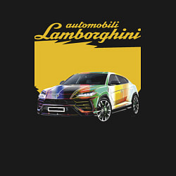 Свитшот хлопковый мужской Lamborghini Urus - Italy, цвет: черный — фото 2