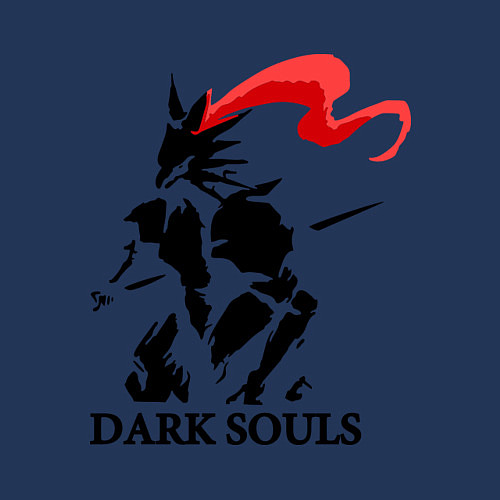 Мужской свитшот Dark Souls / Тёмно-синий – фото 3