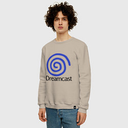 Свитшот хлопковый мужской Sega dreamcast, цвет: миндальный — фото 2