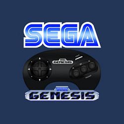 Свитшот хлопковый мужской Sega genesis joystick, цвет: тёмно-синий — фото 2