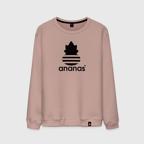 Мужской свитшот Ananas - Adidas / Пыльно-розовый – фото 1