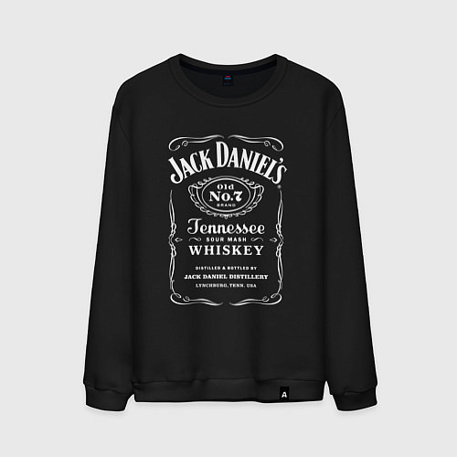 Мужской свитшот Jack Daniels / Черный – фото 1